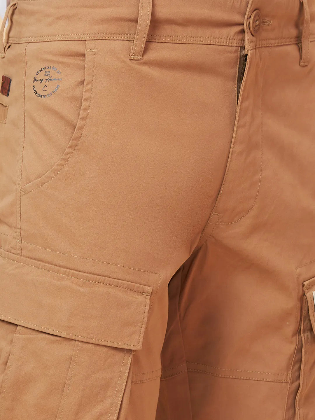 Being Human Clothing Men Slim  Fit Cargo-Corn Stalk