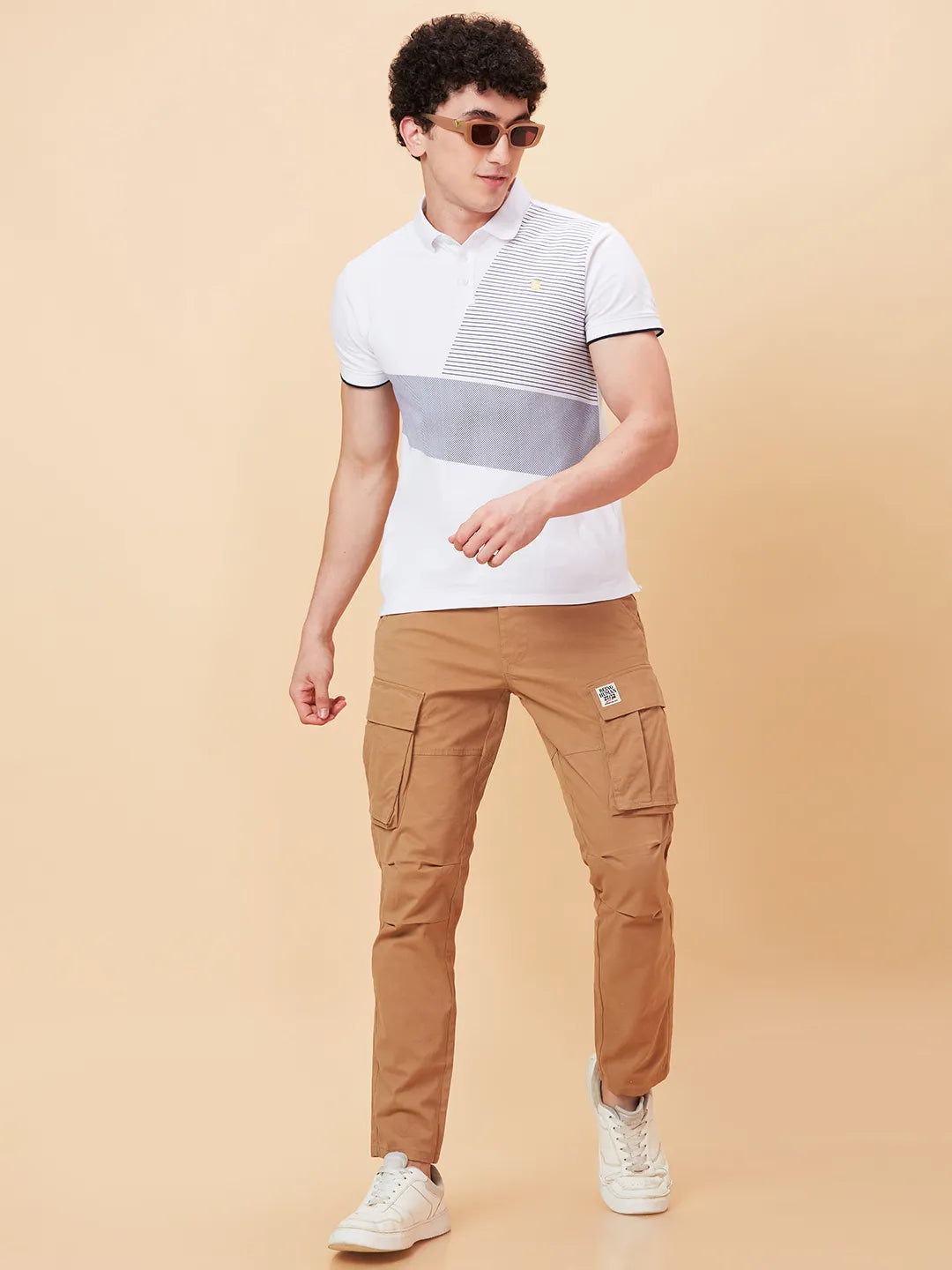 Being Human Clothing Men Slim  Fit Cargo-Corn Stalk