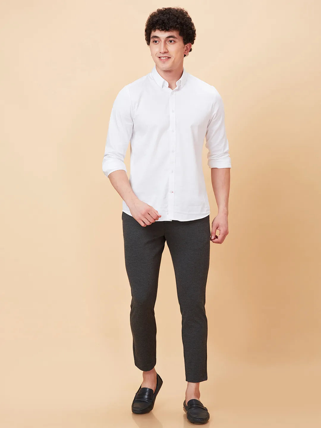 Being Human Clothing Men Cropped Fit Non Denim-Black