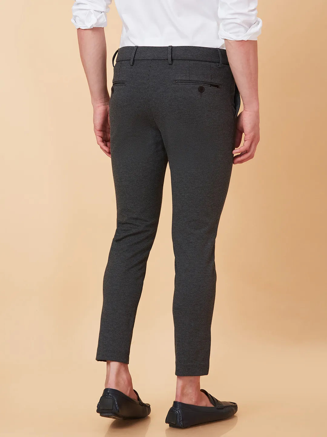 Being Human Clothing Men Cropped Fit Non Denim-Black