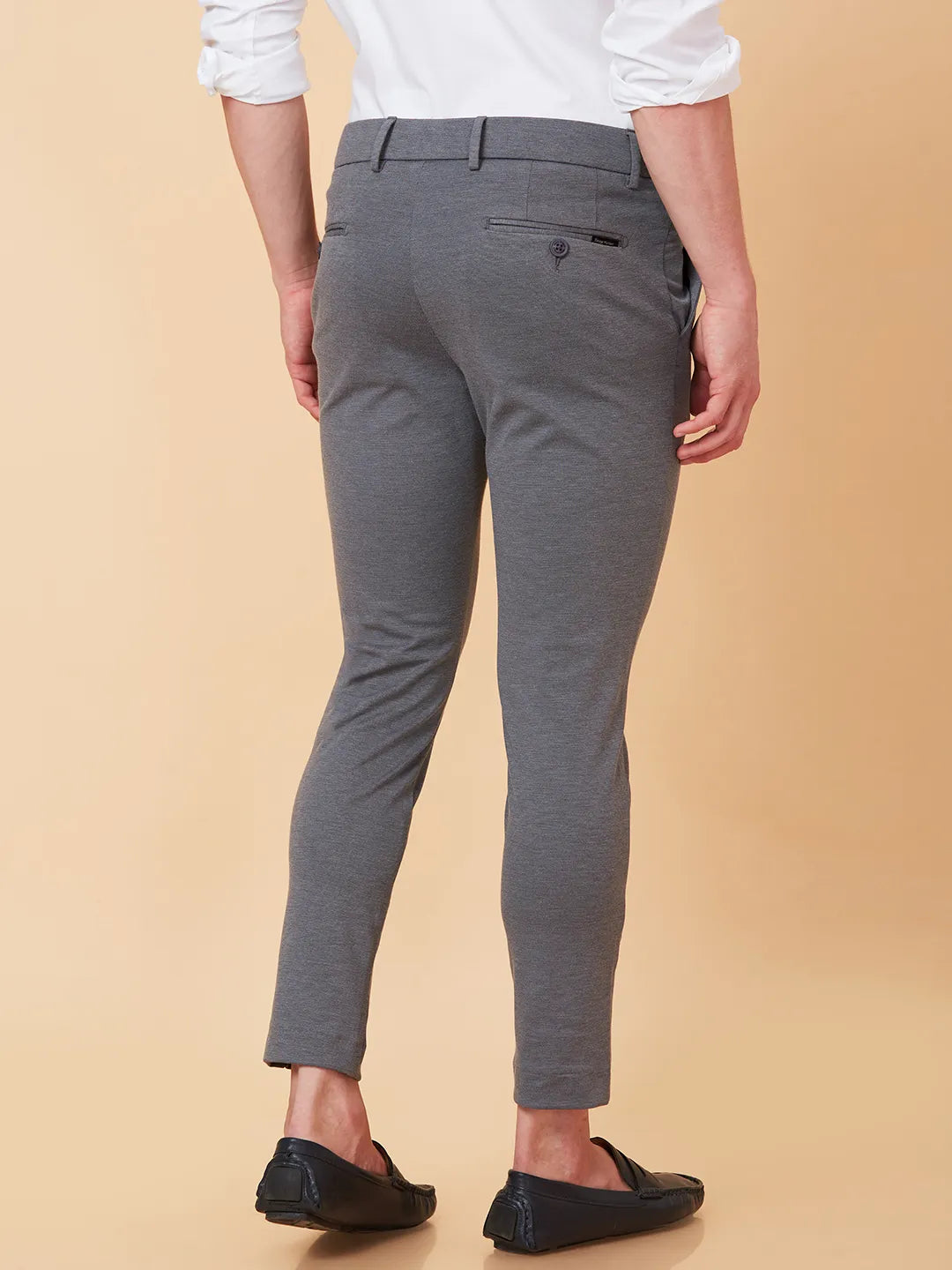 Being Human Clothing Men Cropped Fit Non Denim-Dk Grey