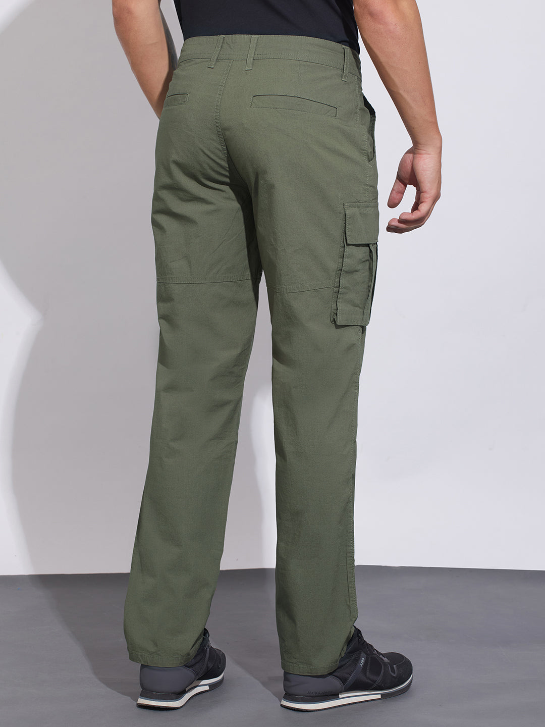 Olive Slim Fit Chino For Men By Being Human Clothing