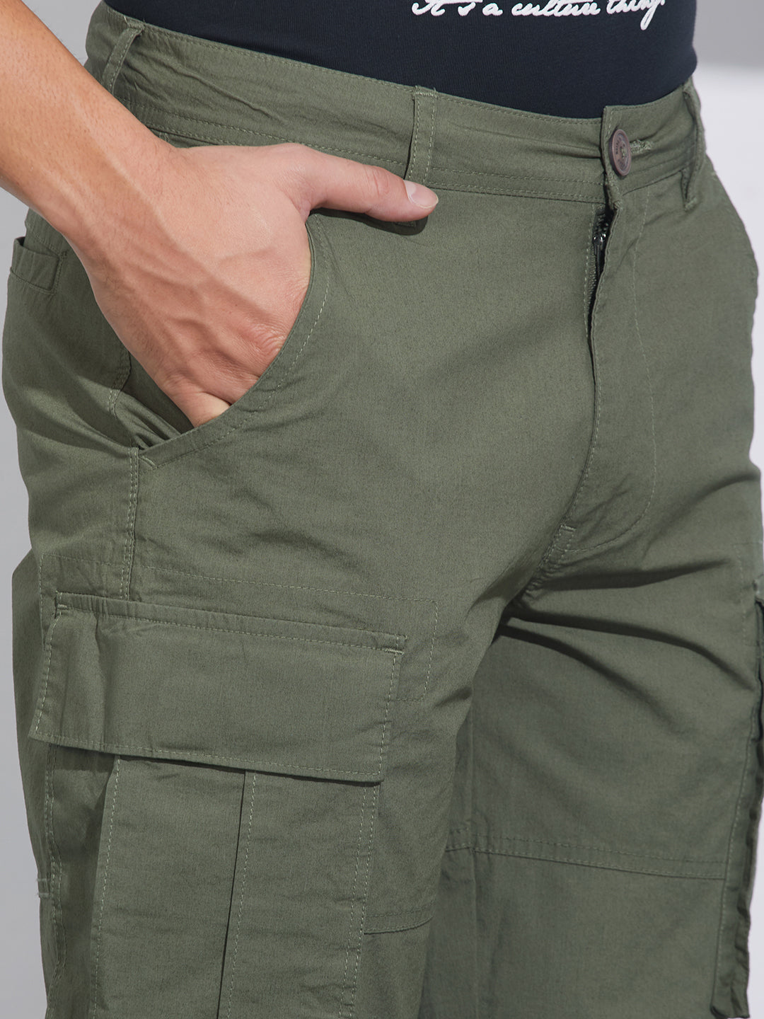 Olive Slim Fit Chino For Men By Being Human Clothing