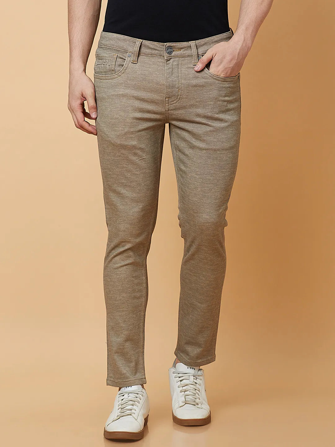 Being Human Clothing Mens-Bottom Chino Beige
