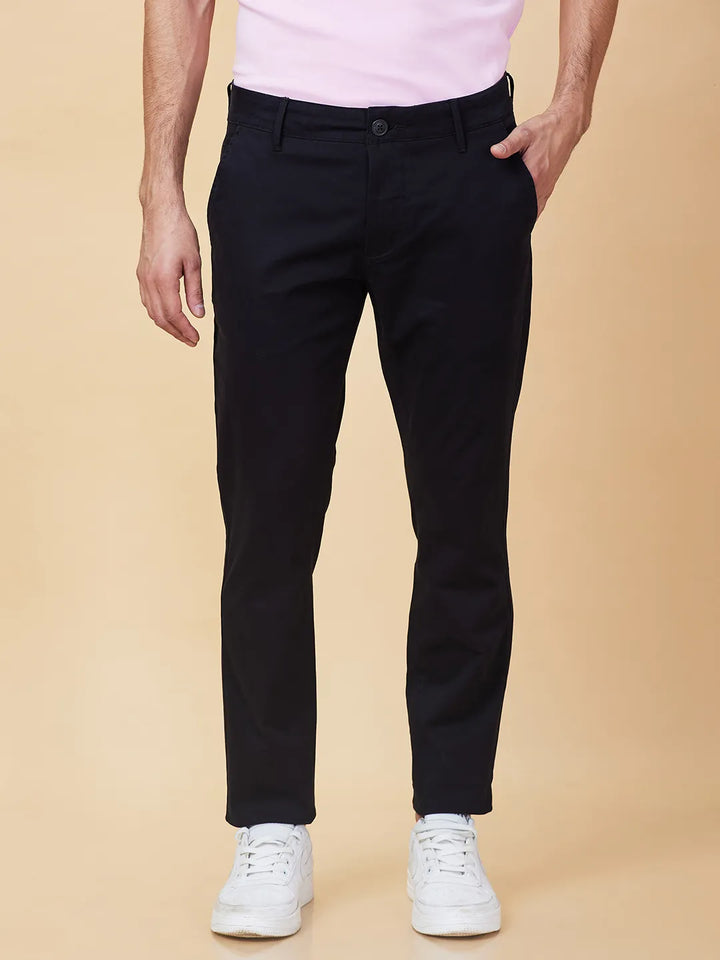 Black Slim Fit Men's Chinos by Being Human Clothing