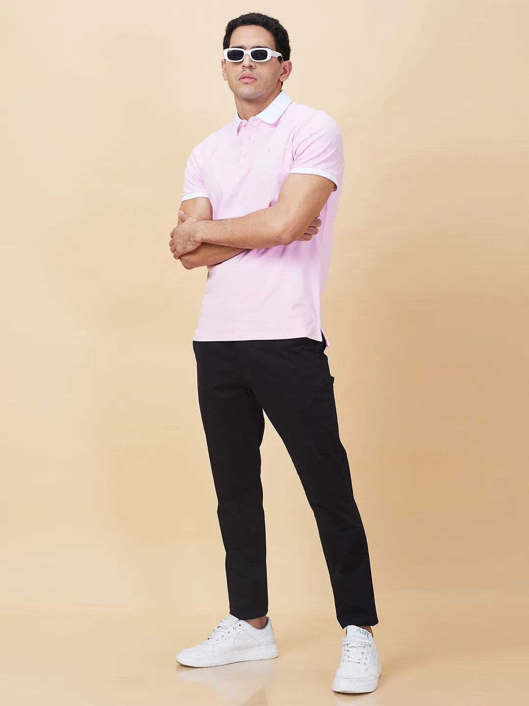 Being Human Clothing Mens-Bottom Chino Black