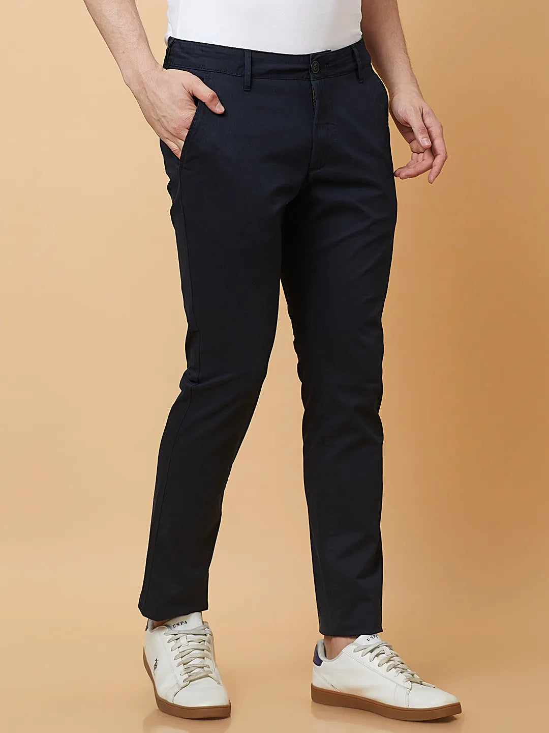 Being Human Clothing Mens-Bottom Chino Dk.Navy