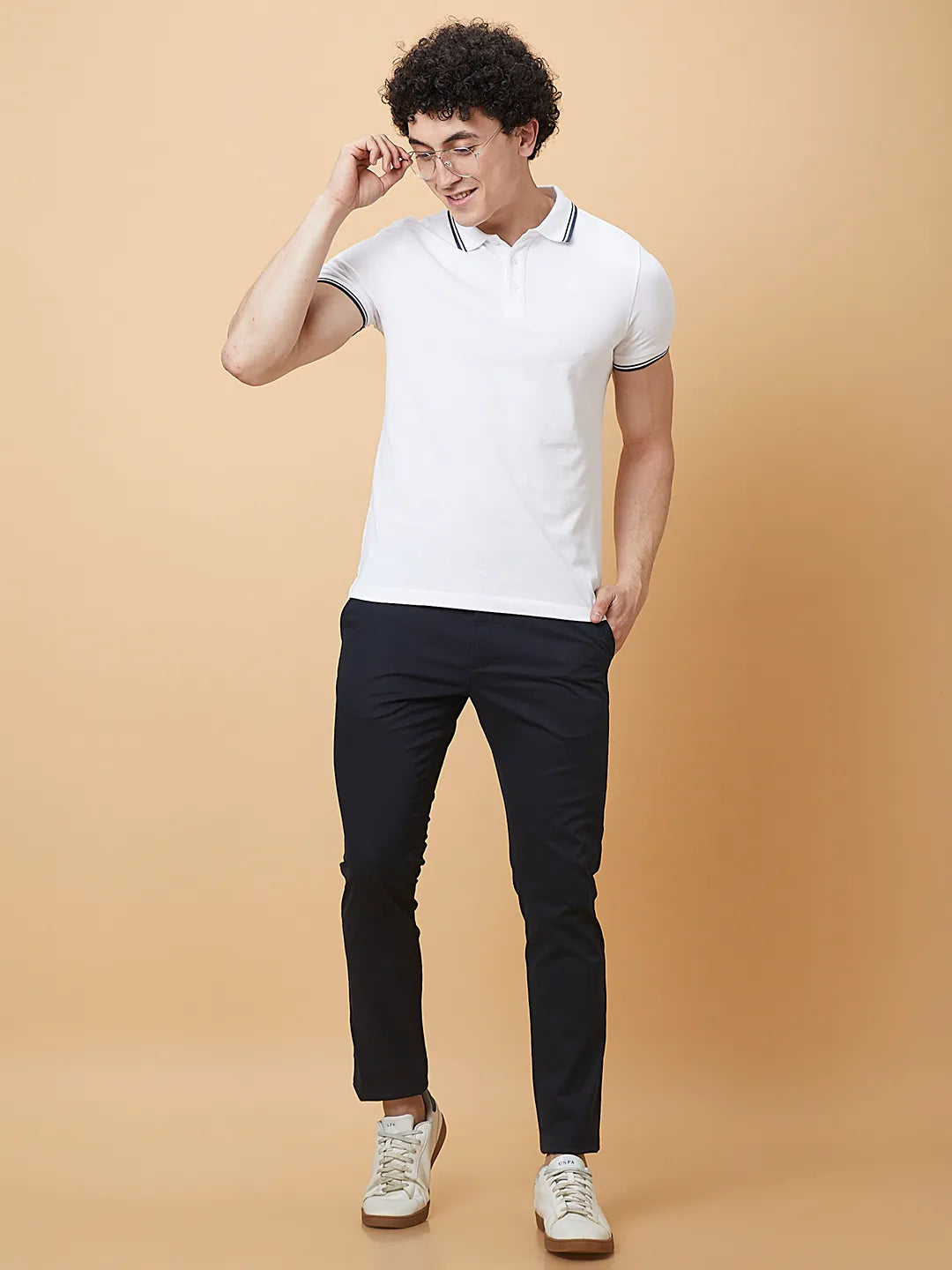Being Human Clothing Mens-Bottom Chino Dk.Navy