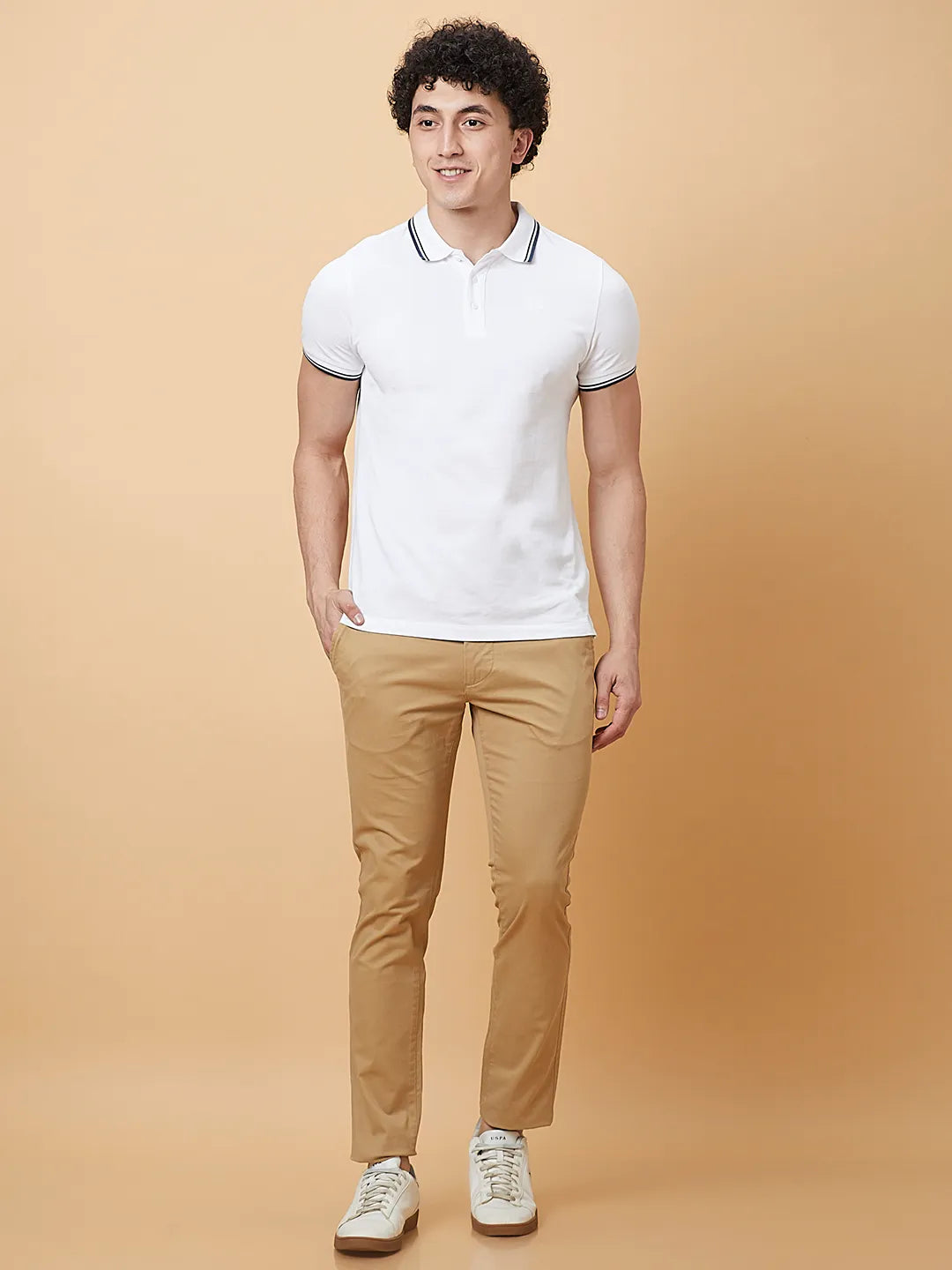 Being Human Clothing Mens-Bottom Chino Khaki