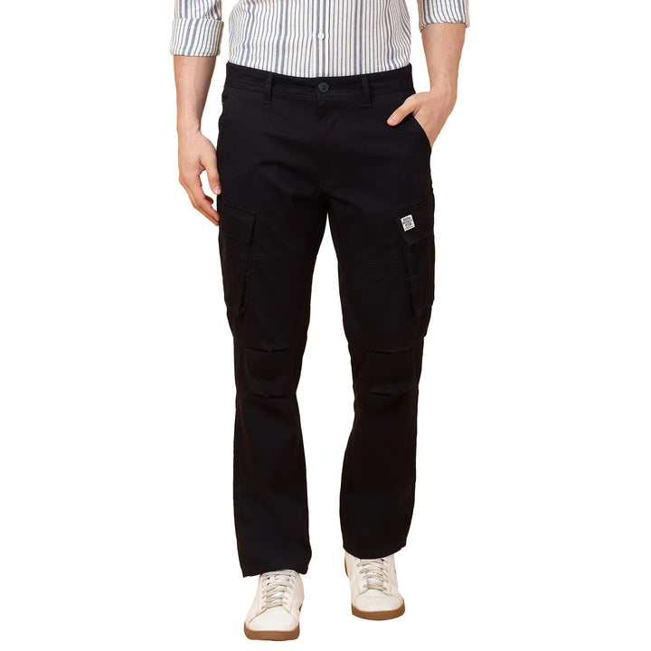 Navy Easy Fit Cargos for Men By Being Human Clothing