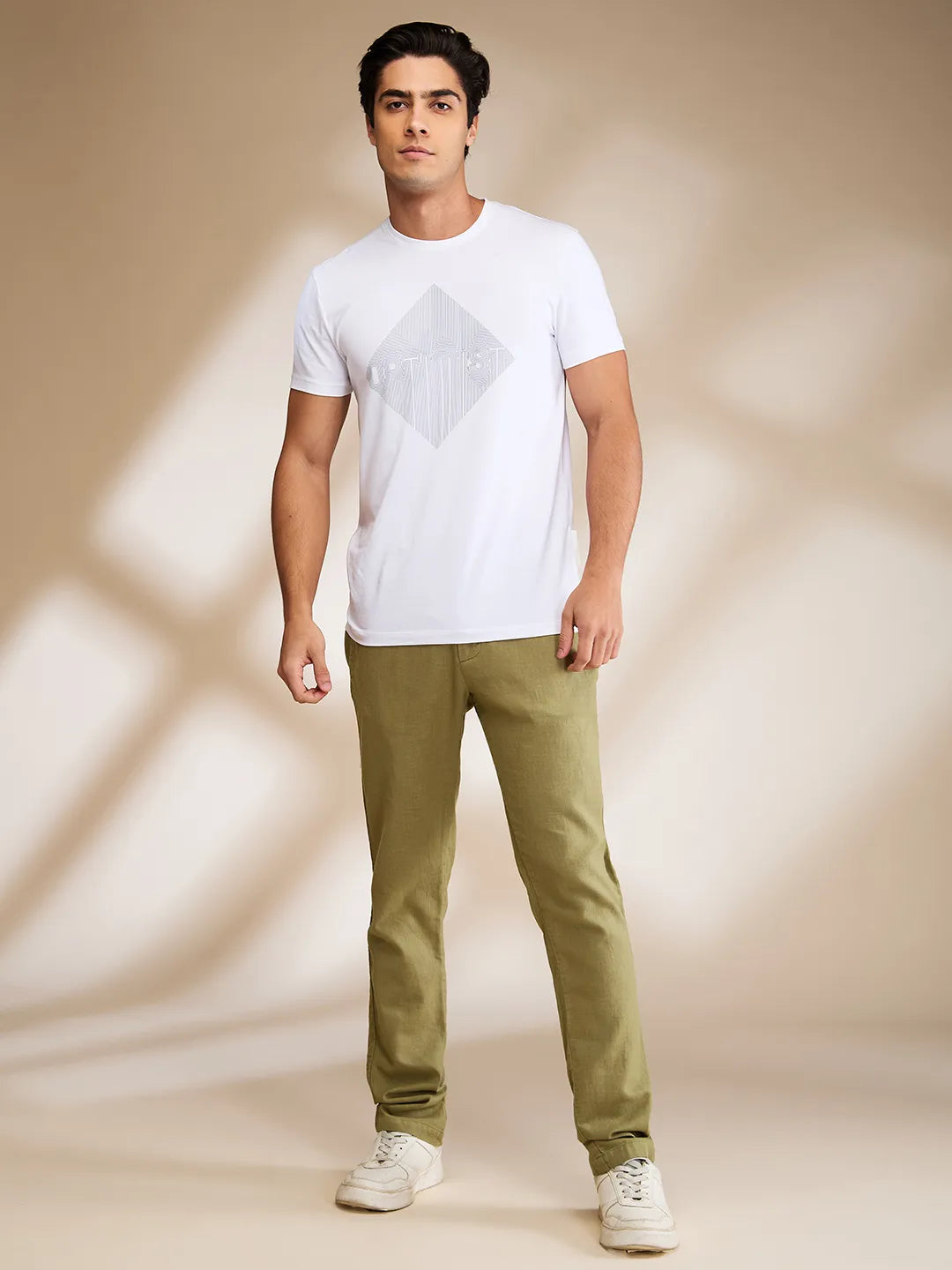 Being Human Clothing Mens-Bottom Chino Olive