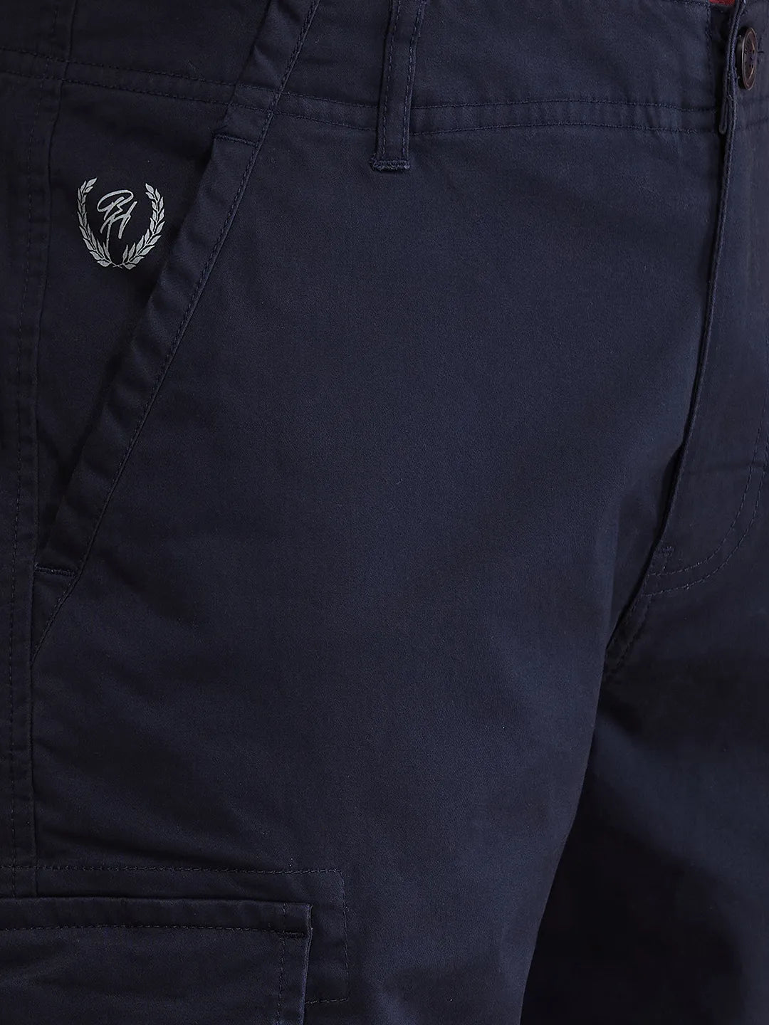 Blue Slim Fit Men's Cargos by Being Human Clothing