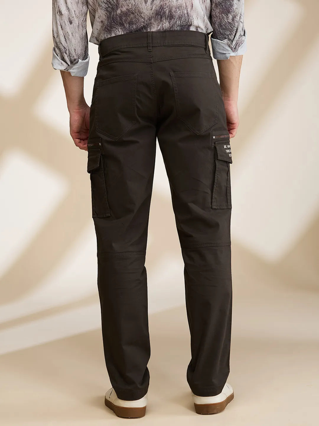 Being Human Clothing Mens-Bottom Cargo Green