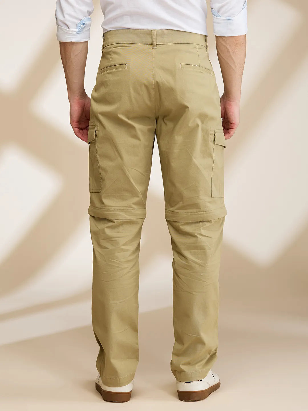 Being Human Clothing Mens-Bottom Cargo Khaki
