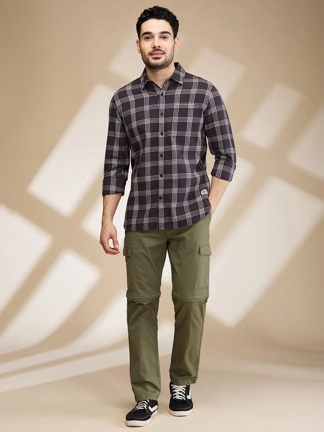 Being Human Clothing Mens-Bottom Cargo Olive