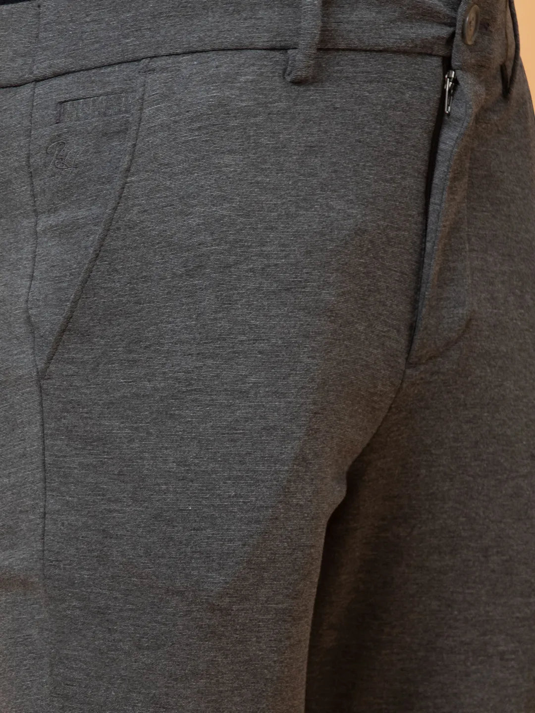 Grey Cropped fit Men's Chinos by Being Human Clothing