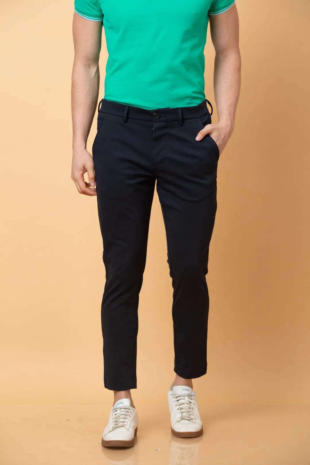 Being Human Clothing Mens-Bottom Chino Dk.Navy