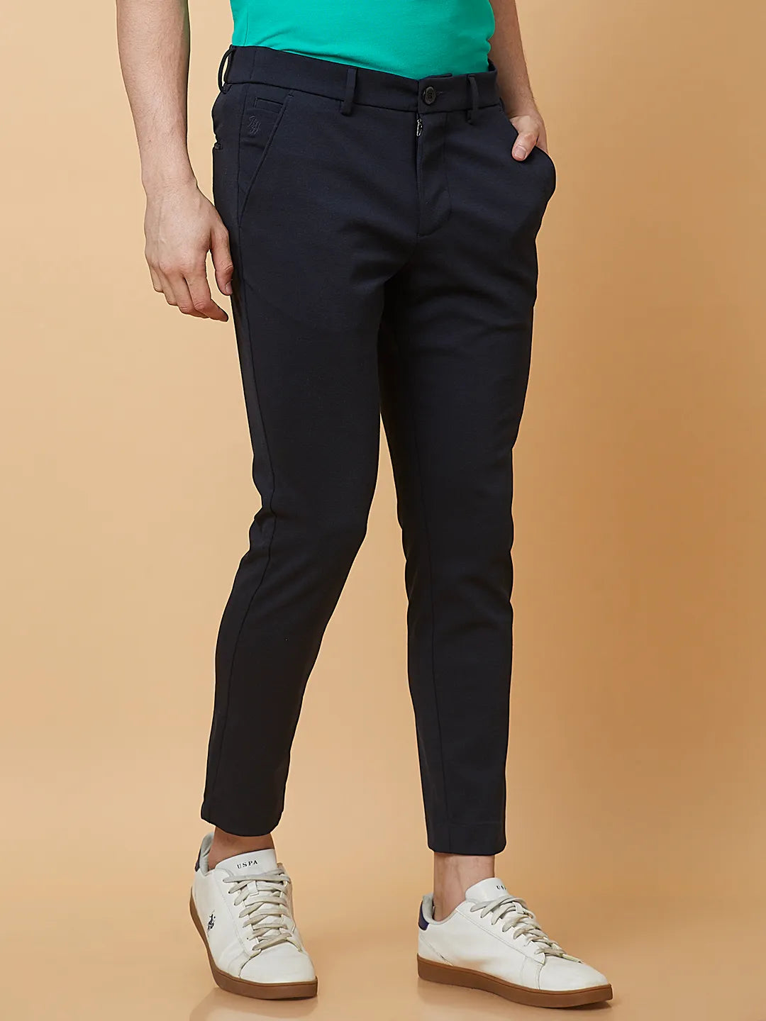 Being Human Clothing Mens-Bottom Chino Dk.Navy