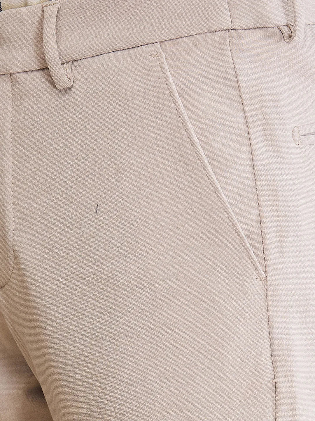 Beige Cropped fit Men's Chinos by Being Human Clothing