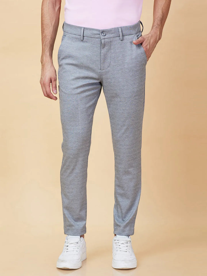 Grey Cropped fit Men's Chinos by Being Human Clothing
