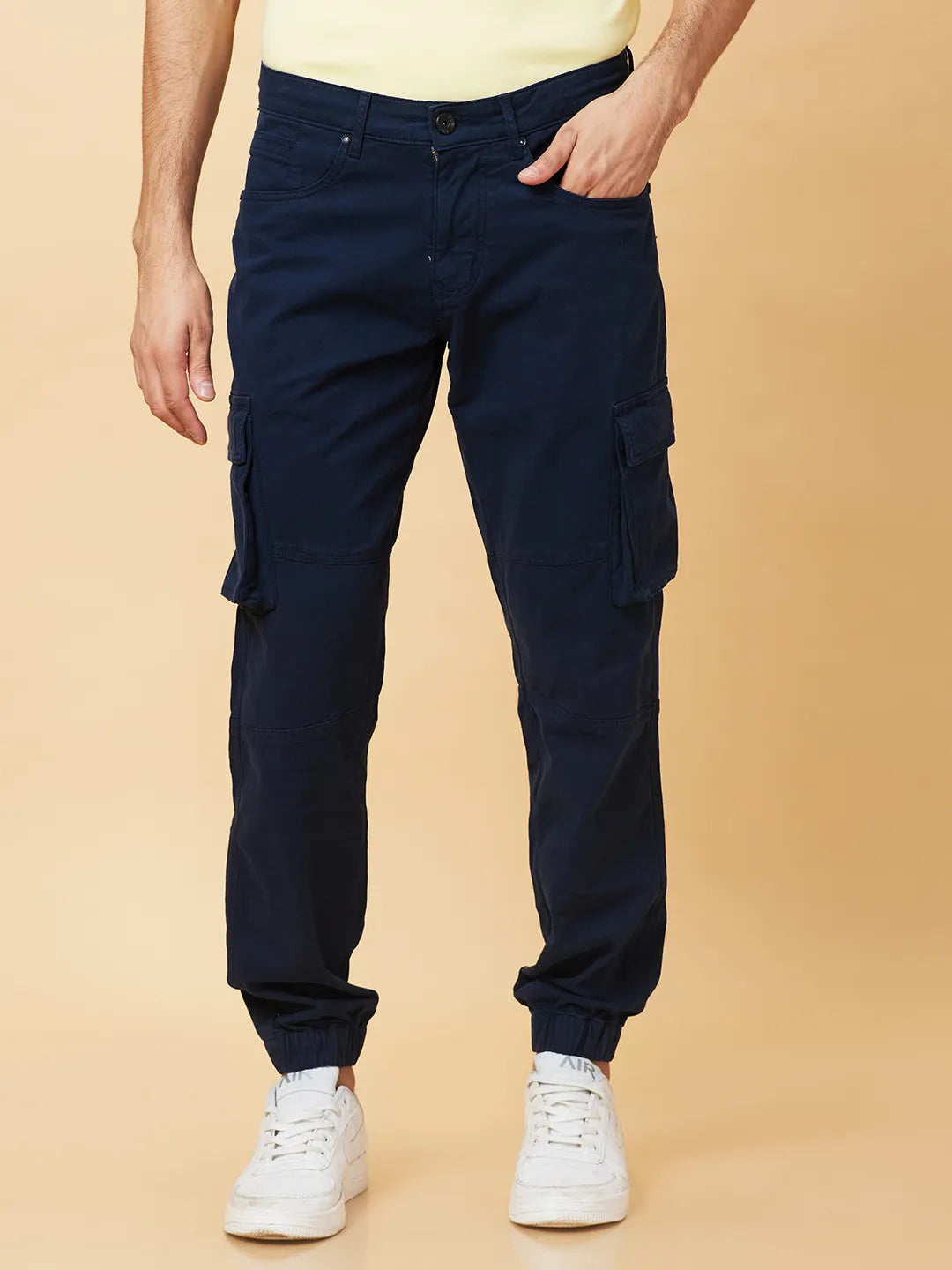 Being Human Clothing Mens-Bottom Joggers Navy