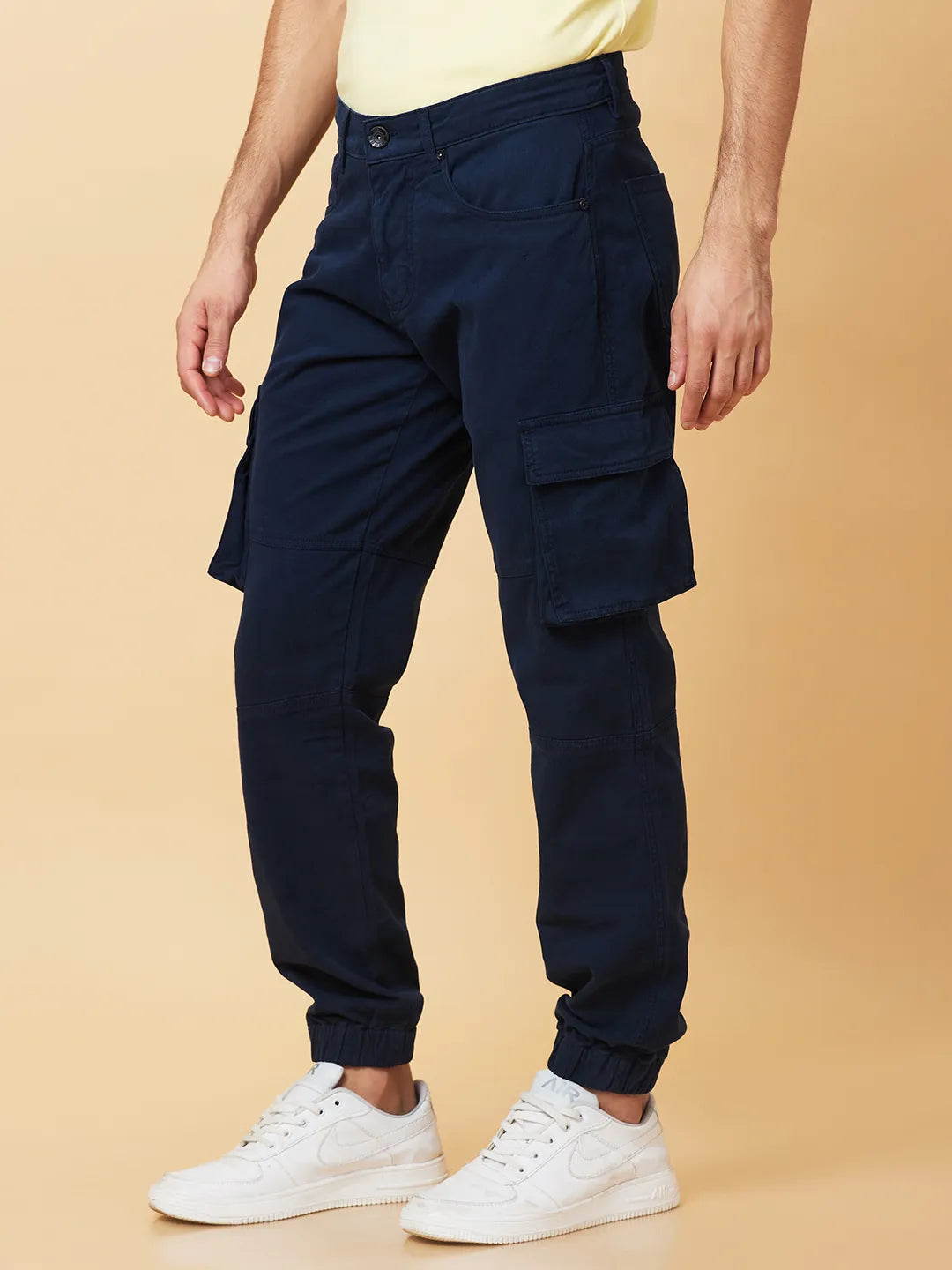 Being Human Clothing Mens-Bottom Joggers Navy