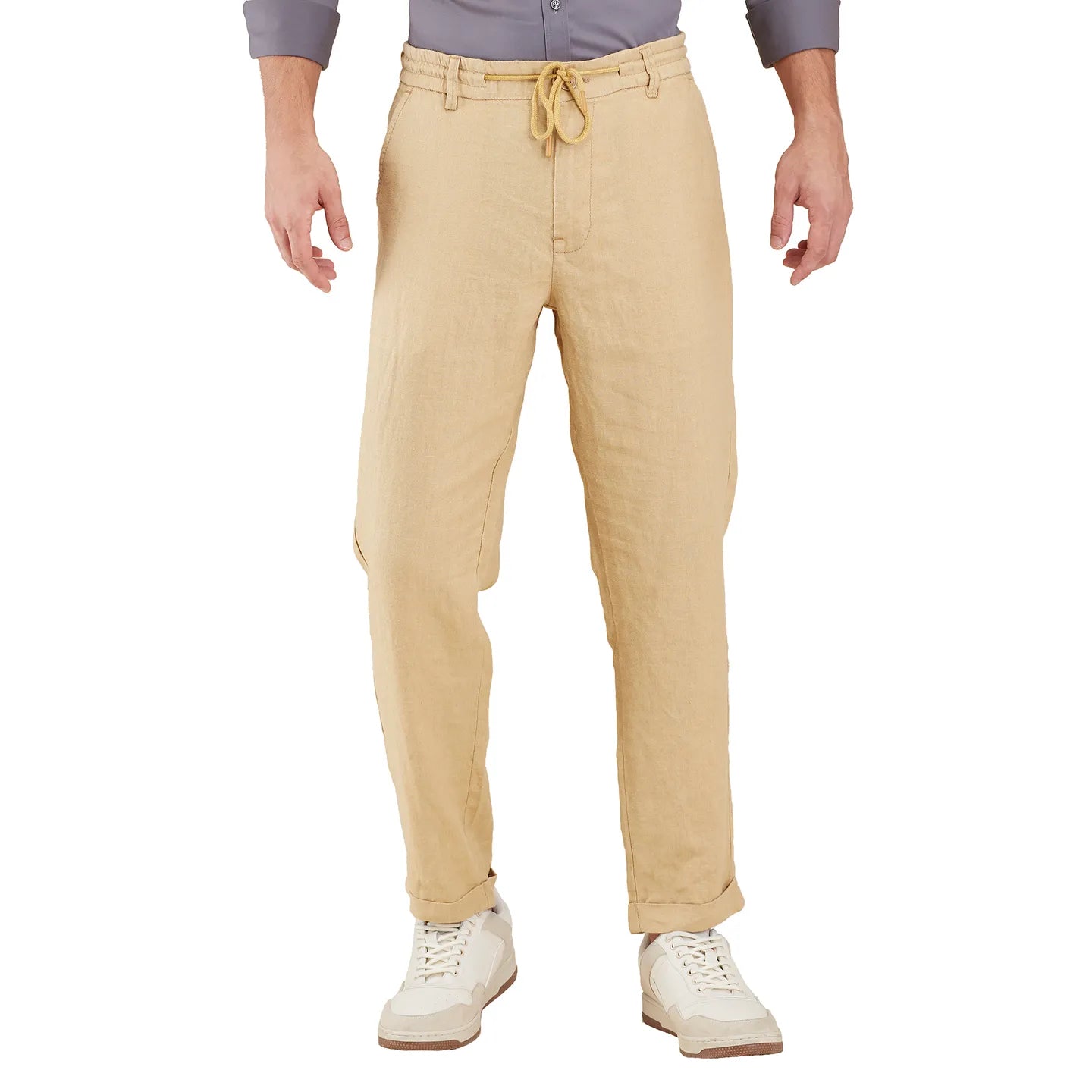 Being Human Clothing Men Black Solid Chino