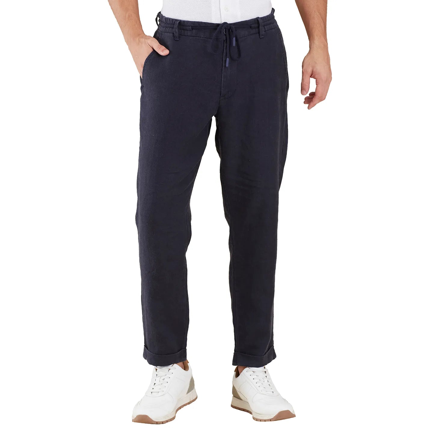 Being Human Clothing Men Blue Solid Chino
