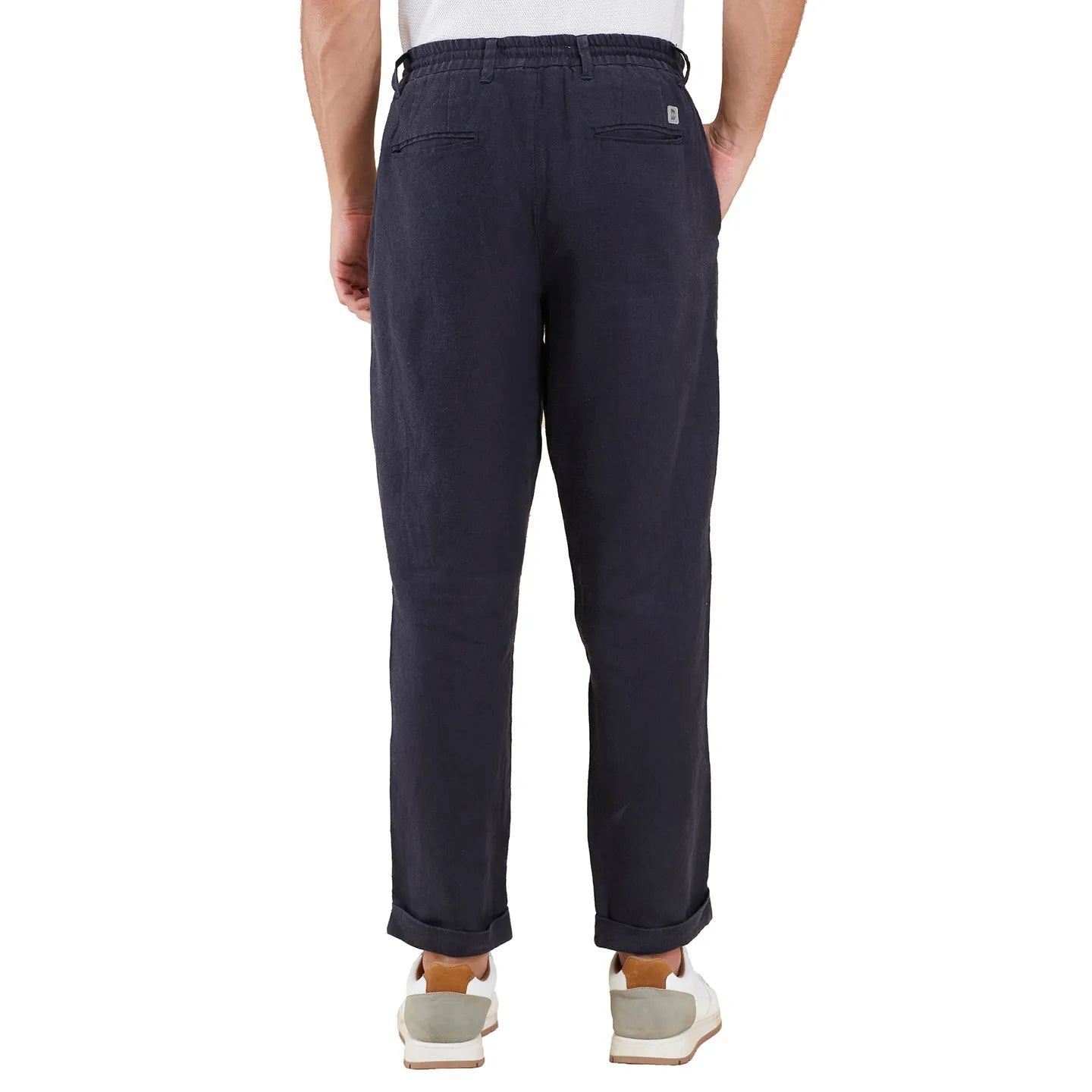 Being Human Clothing Men Blue Solid Chino