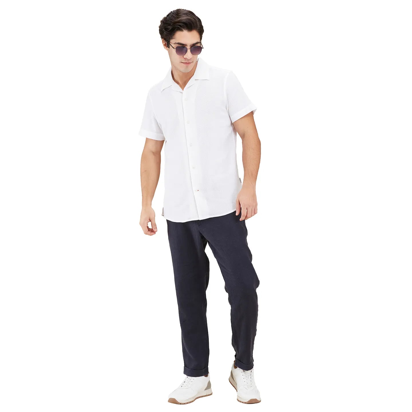 Being Human Clothing Men Blue Solid Chino