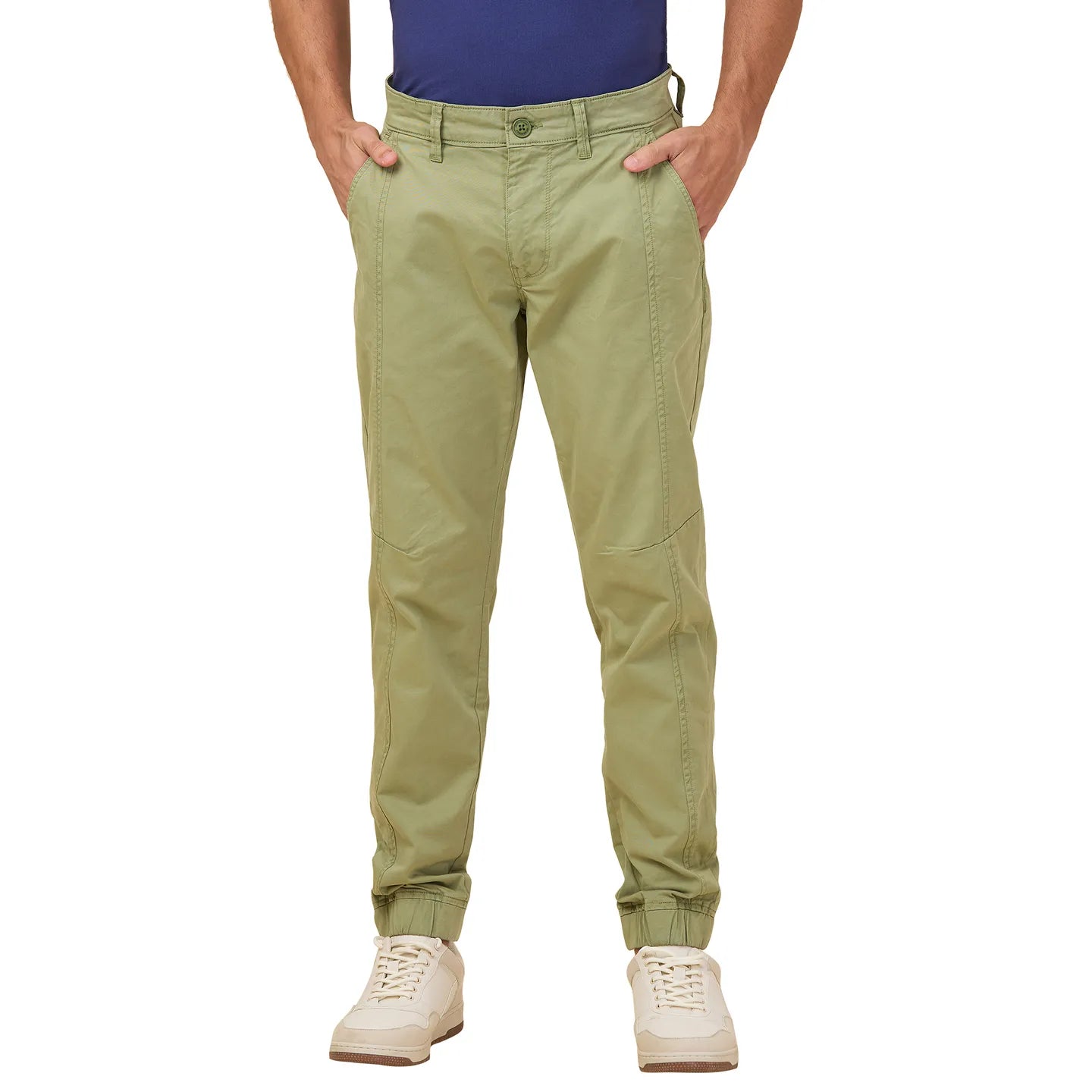 Being Human Clothing Men Black Solid Chino