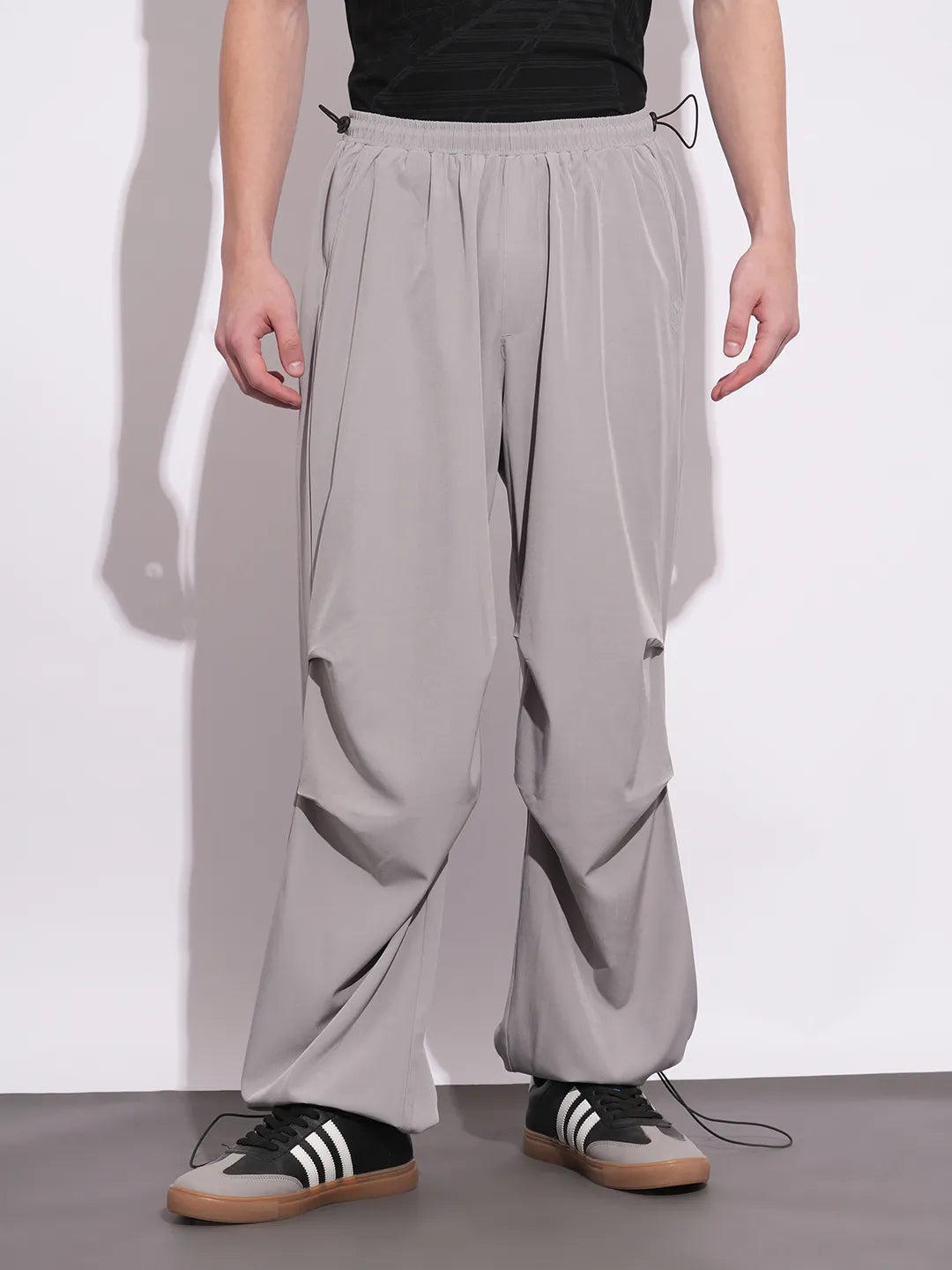 Grey Easy Fit Chinos For Men By Being Human Clothing