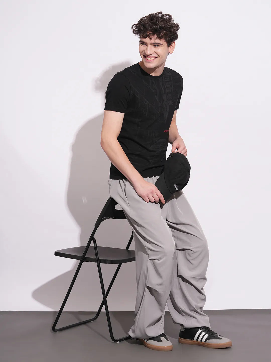 Grey Easy Fit Chinos For Men By Being Human Clothing