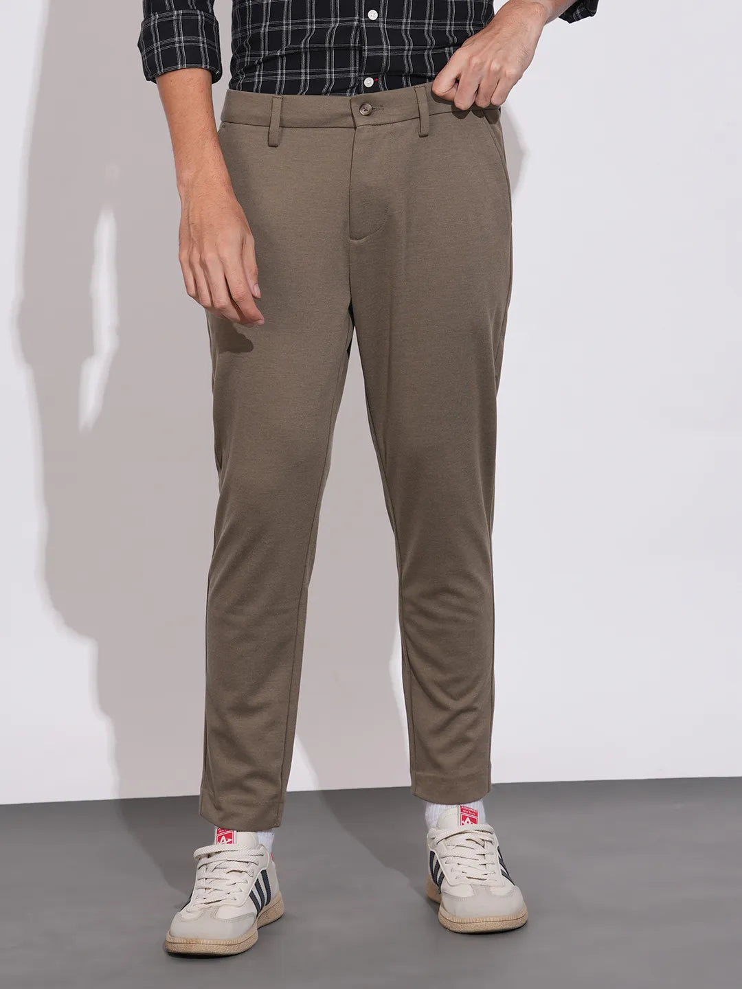 Being Human Khaki Slim Fit Chinos For Men