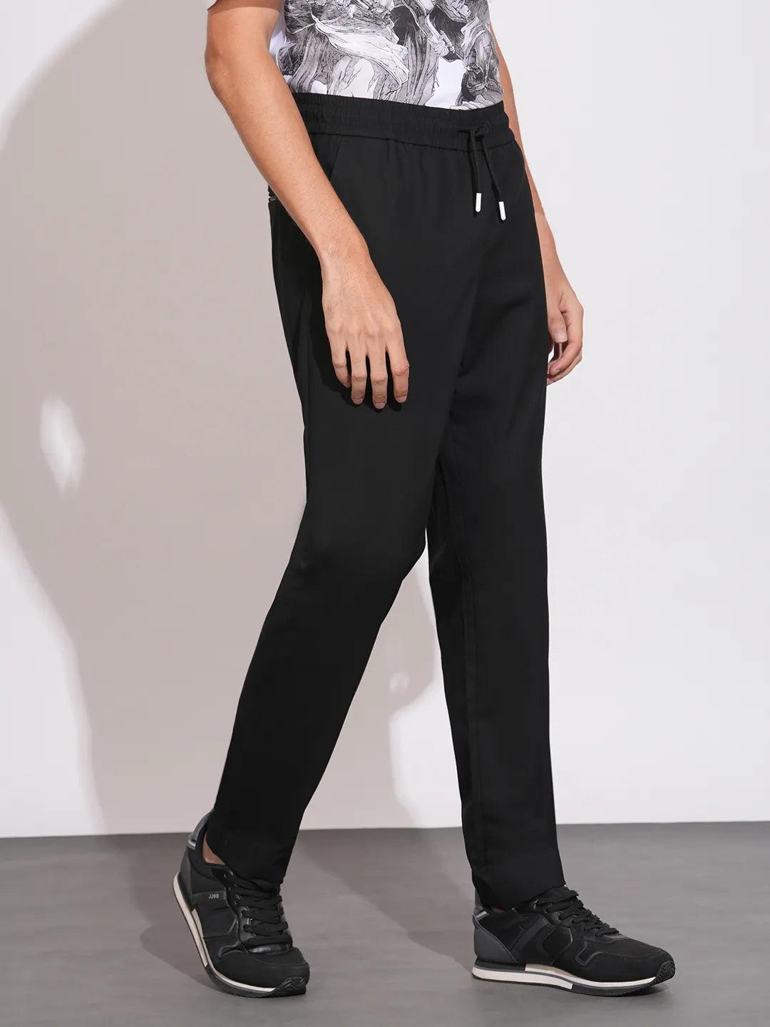 Being Human Black Slim Fit Chinos For Men