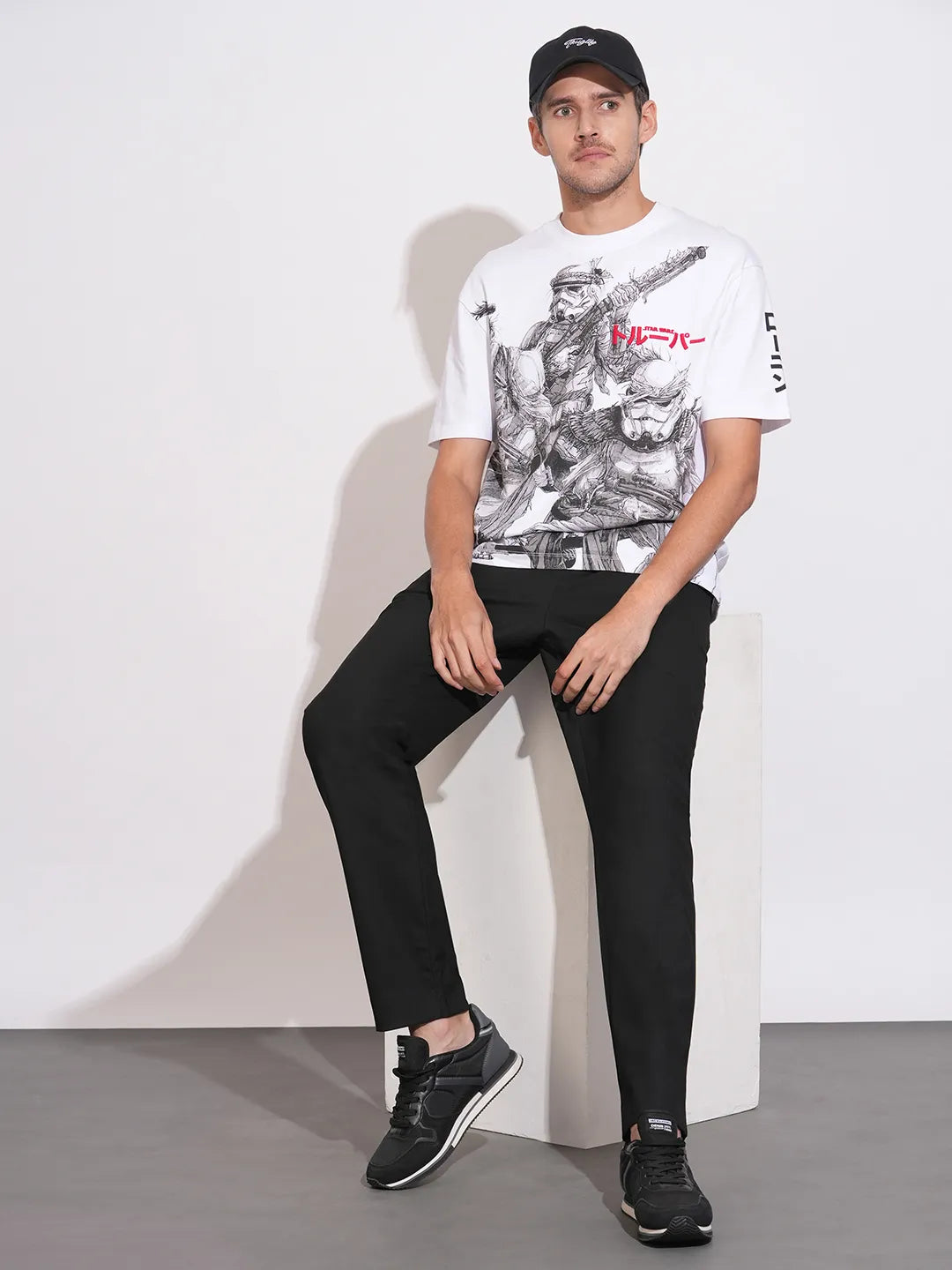 Being Human Black Slim Fit Chinos For Men