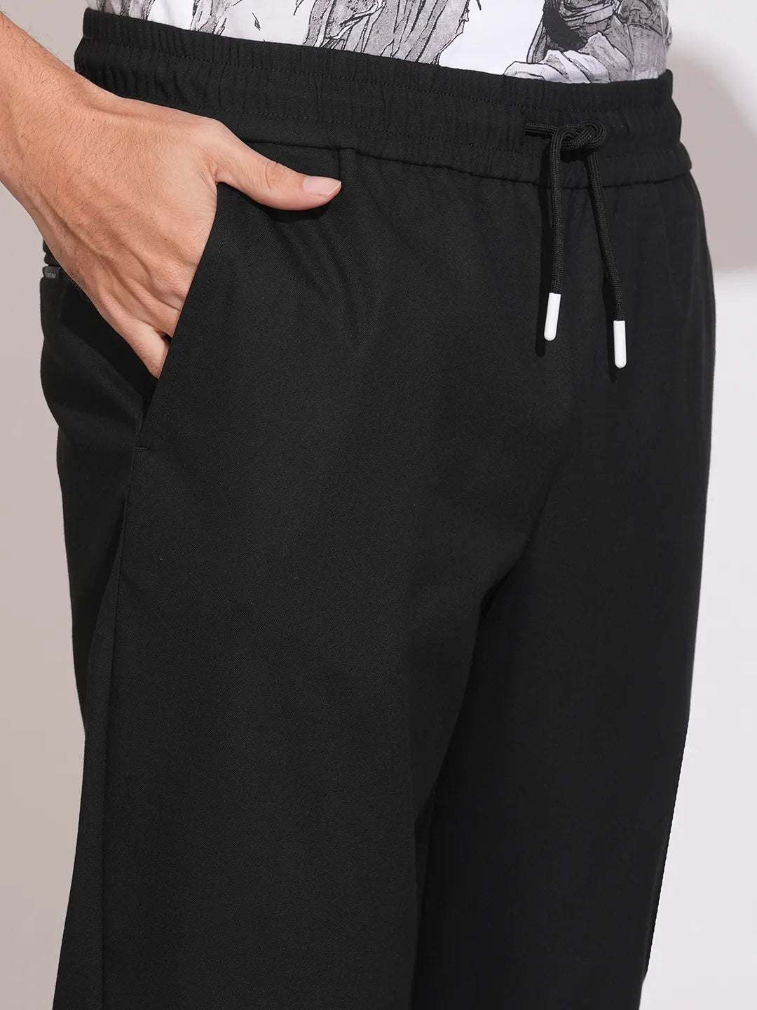 Being Human Black Slim Fit Chinos For Men