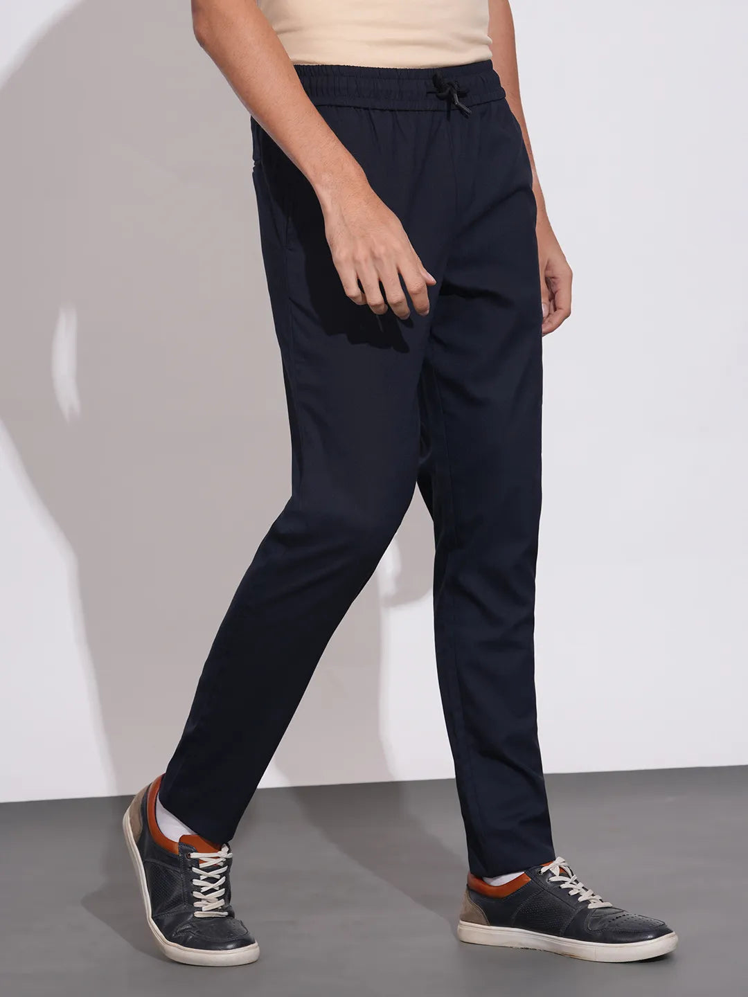 Being Human Navy Slim Fit Chinos For Men