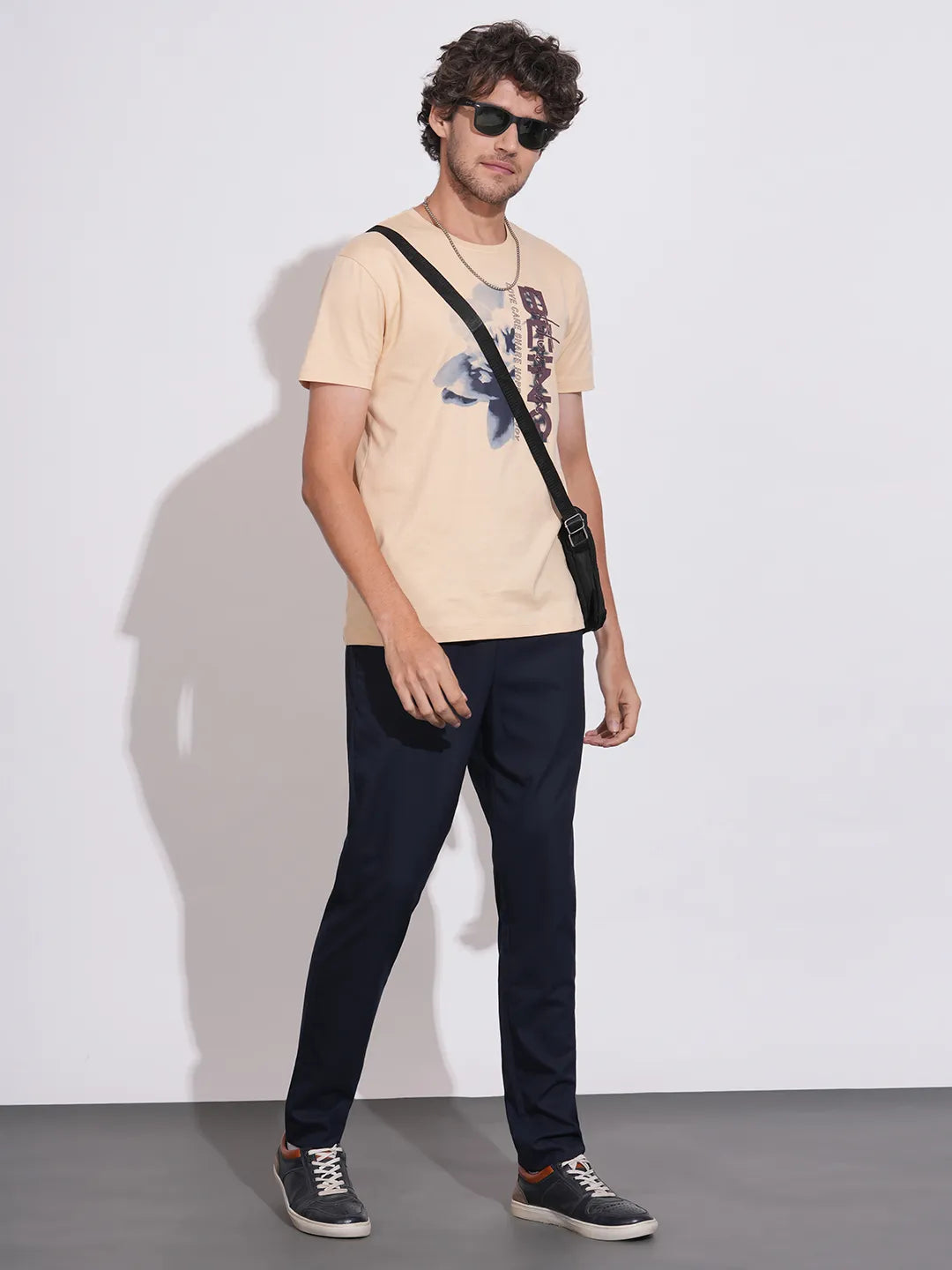 Being Human Navy Slim Fit Chinos For Men
