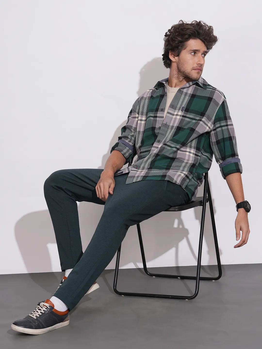 Being Human Petrol Slim Fit Chinos For Men