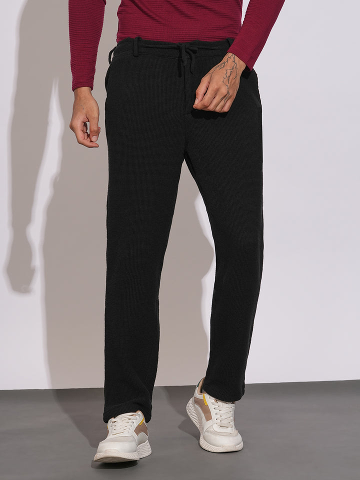 Black Moderno Fit Cotton Men's Chinos