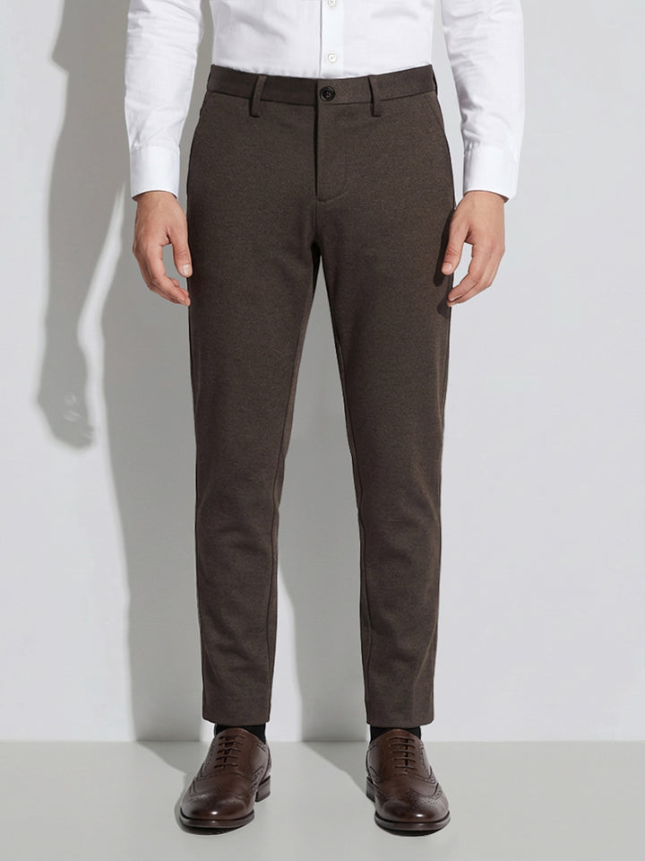 Brown Men's Cropped Chinos by Being Human Clothing