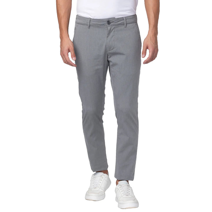 Grey Slim Straight Fit Men's Chinos by Being Human Clothing