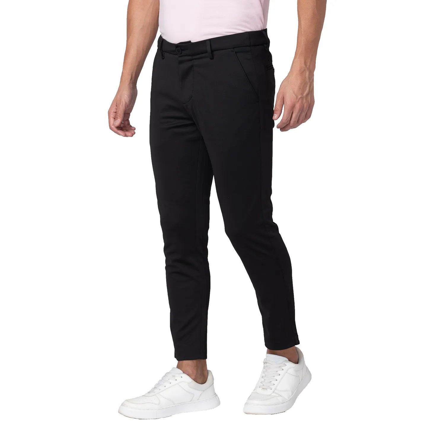 Being Human Clothing Men Cropped Fit Chino-Black