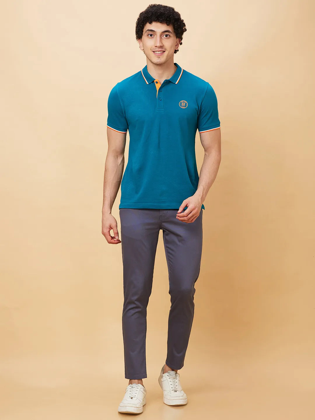 Grey Cropped Fit Men's Chinos by Being Human Clothing