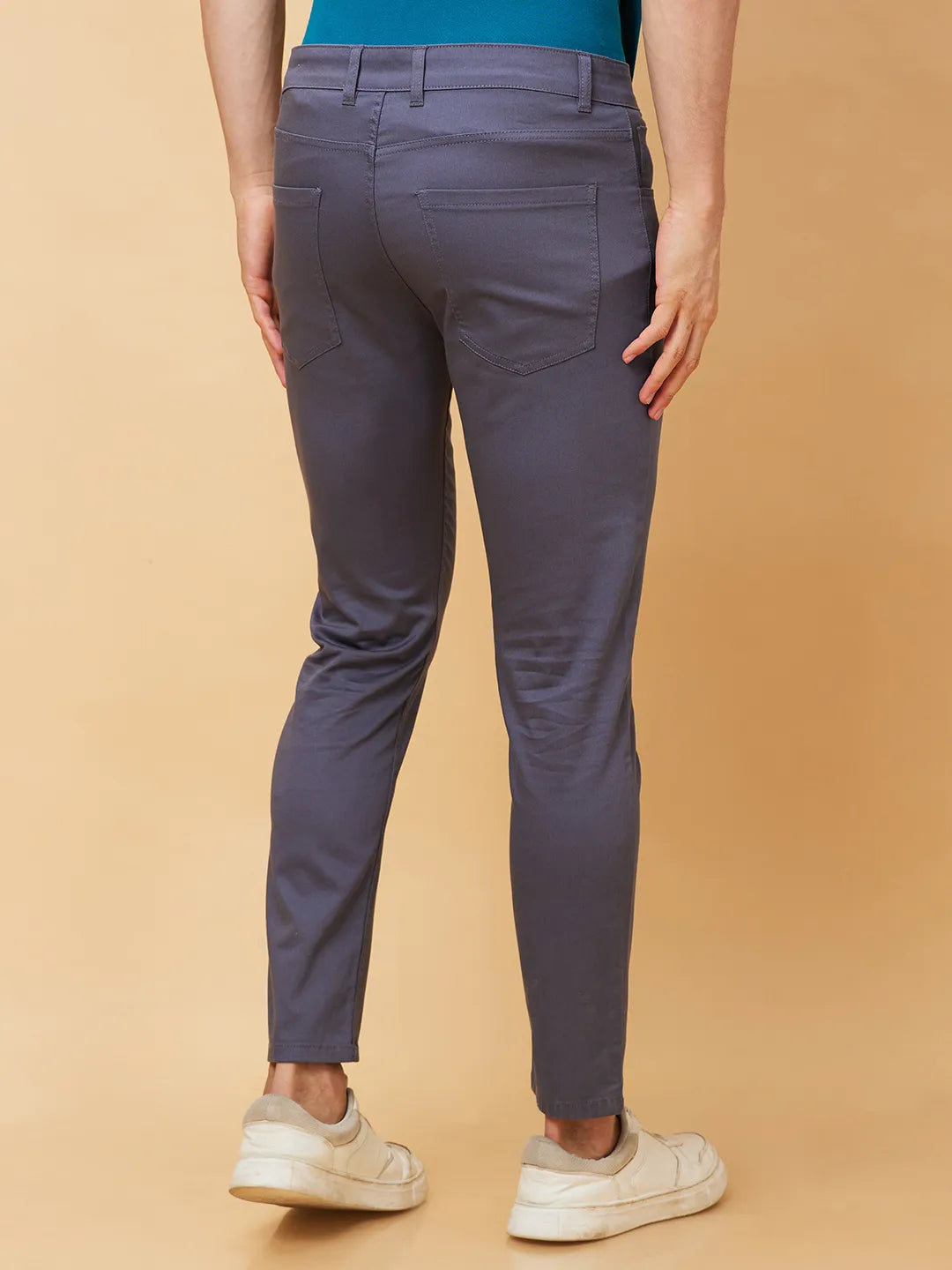 Grey Cropped Fit Men's Chinos by Being Human Clothing
