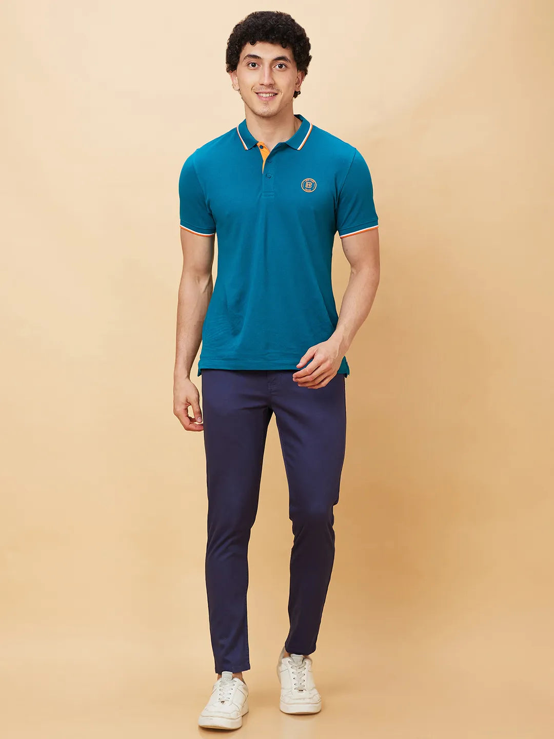 Being Human Clothing Men Cropped Fit Chino-Navy