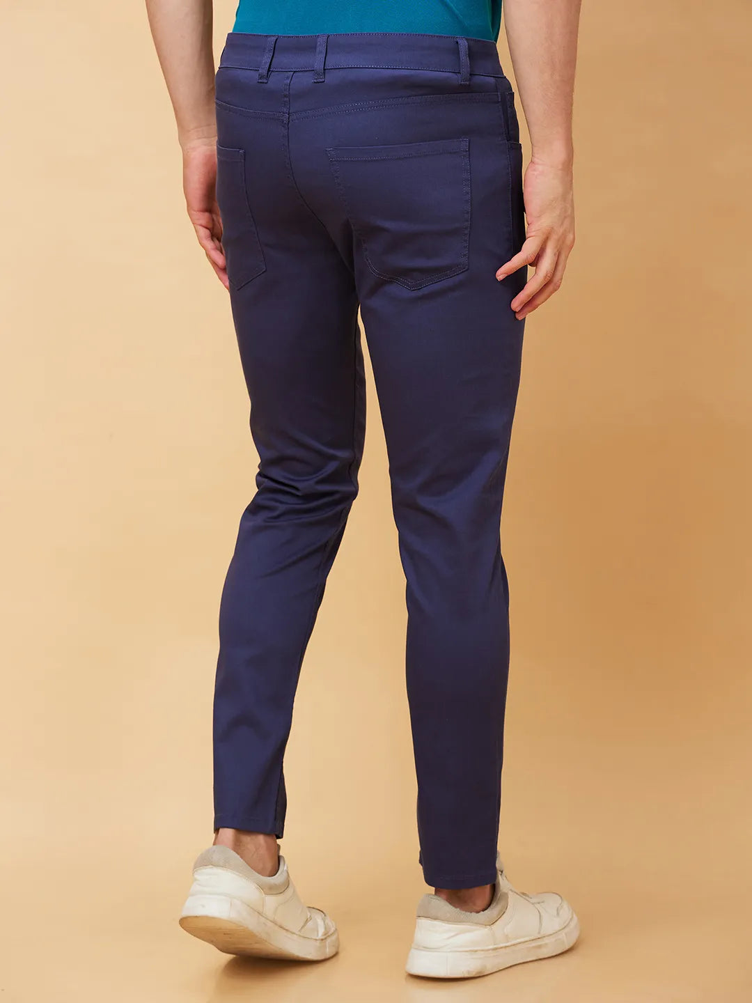 Being Human Clothing Men Cropped Fit Chino-Navy