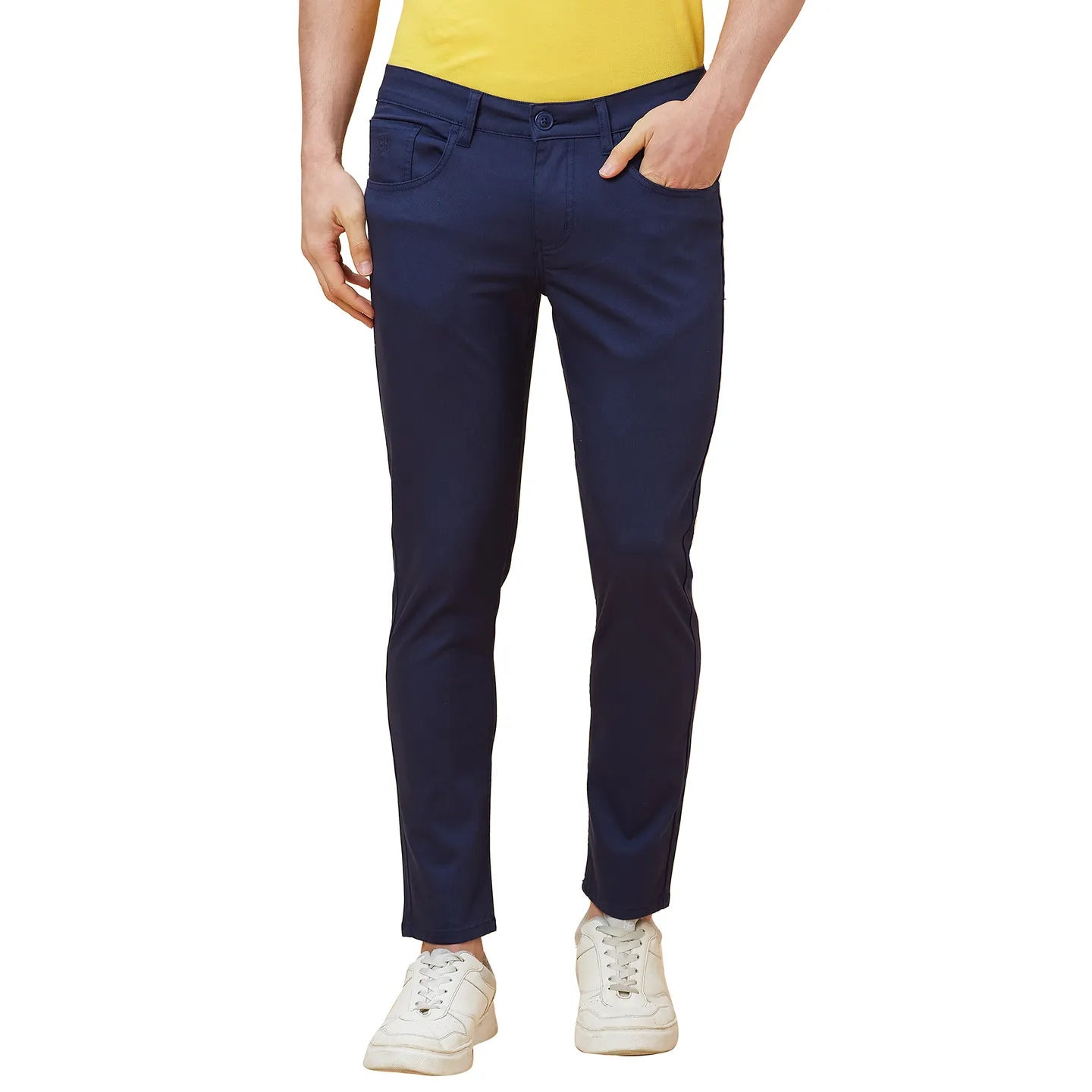 Being Human Clothing Men Cropped Fit Chino-Navy