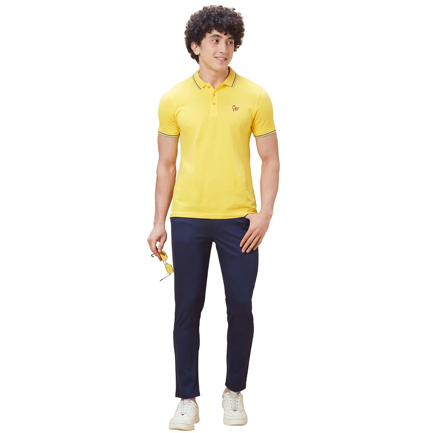 Being Human Clothing Men Cropped Fit Chino-Navy